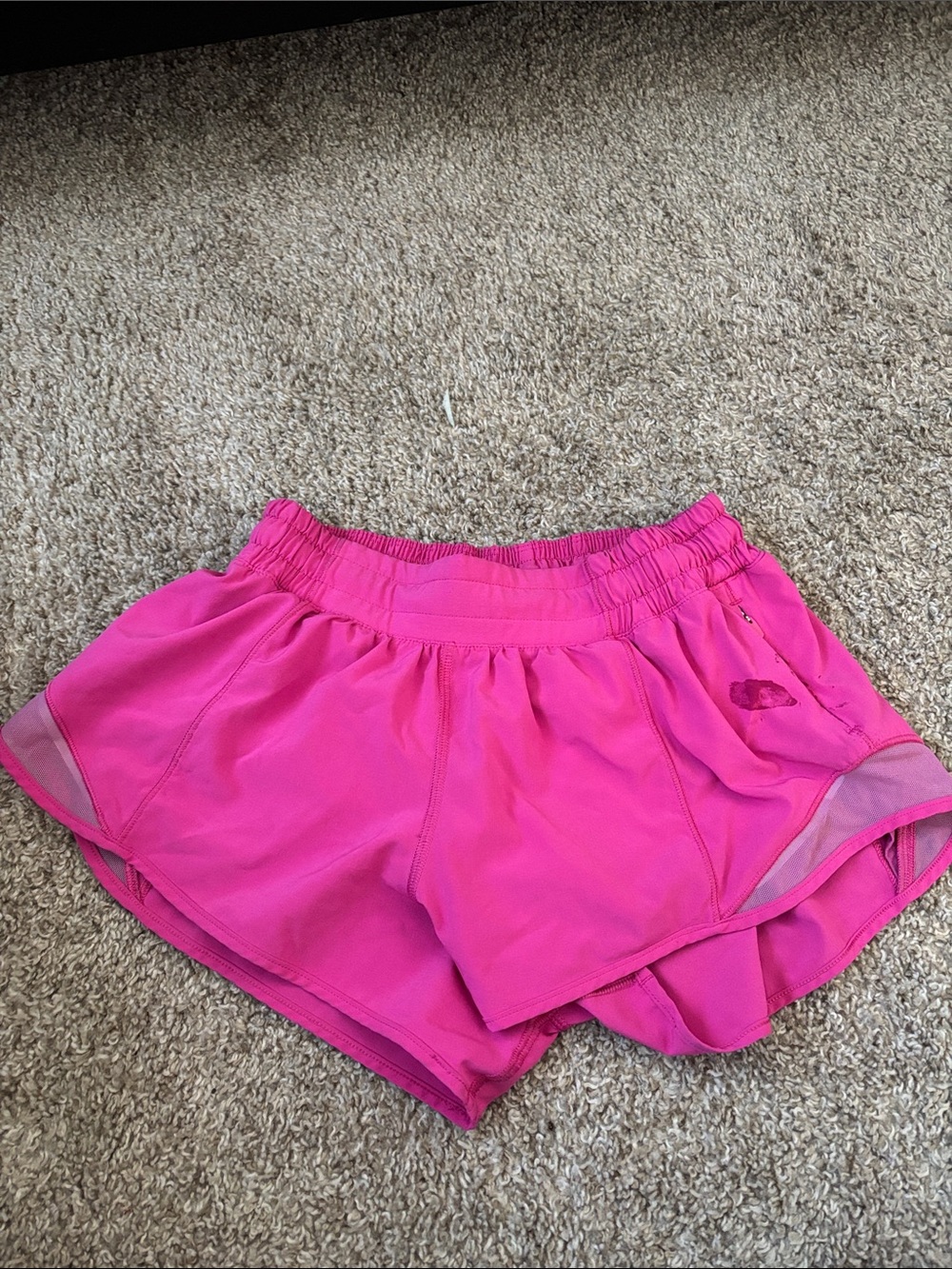 Pink Lulu Lemon Hotty Hot Shorts
